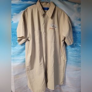 Softwear Plus Mens Shop Shirt Button Down Pin Up Girl Gas Station Garage Size 3X